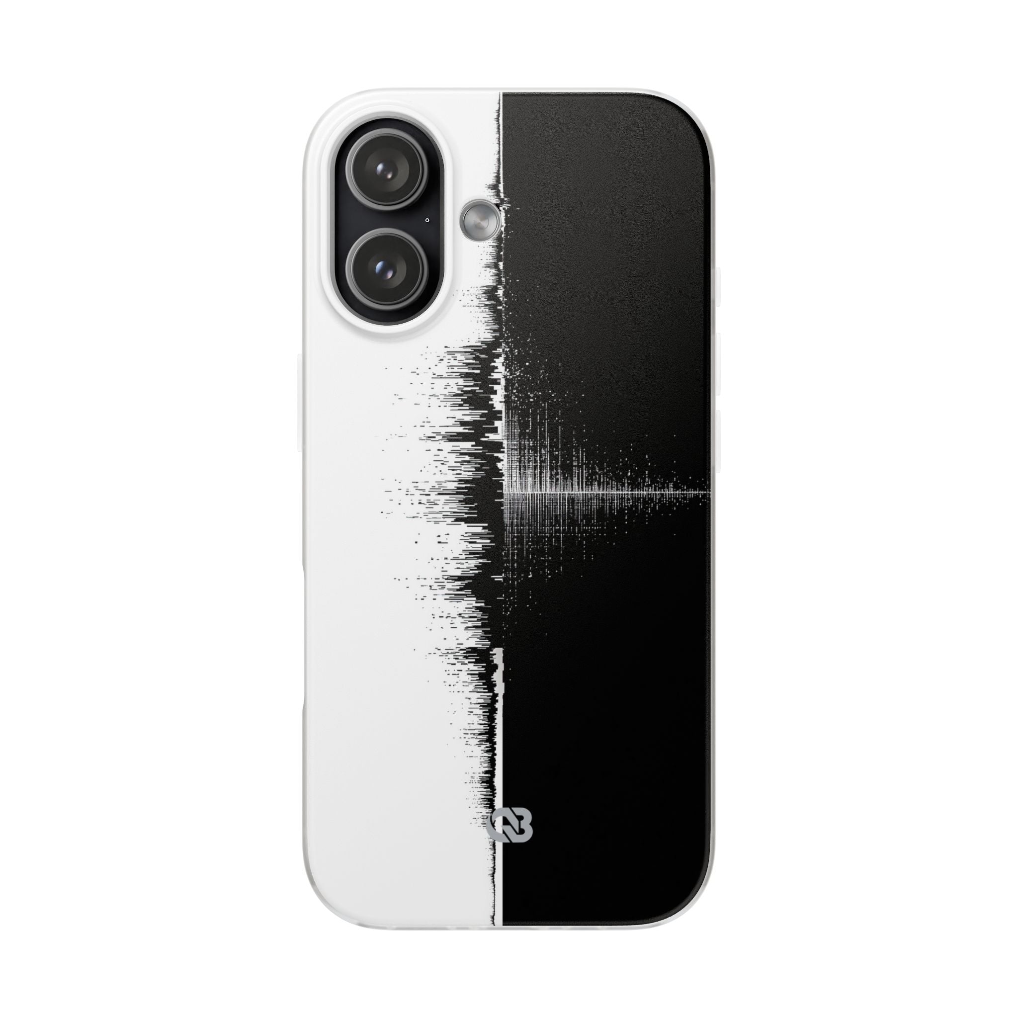 Black Lite Phone Case for iPhone - Static Signal Split