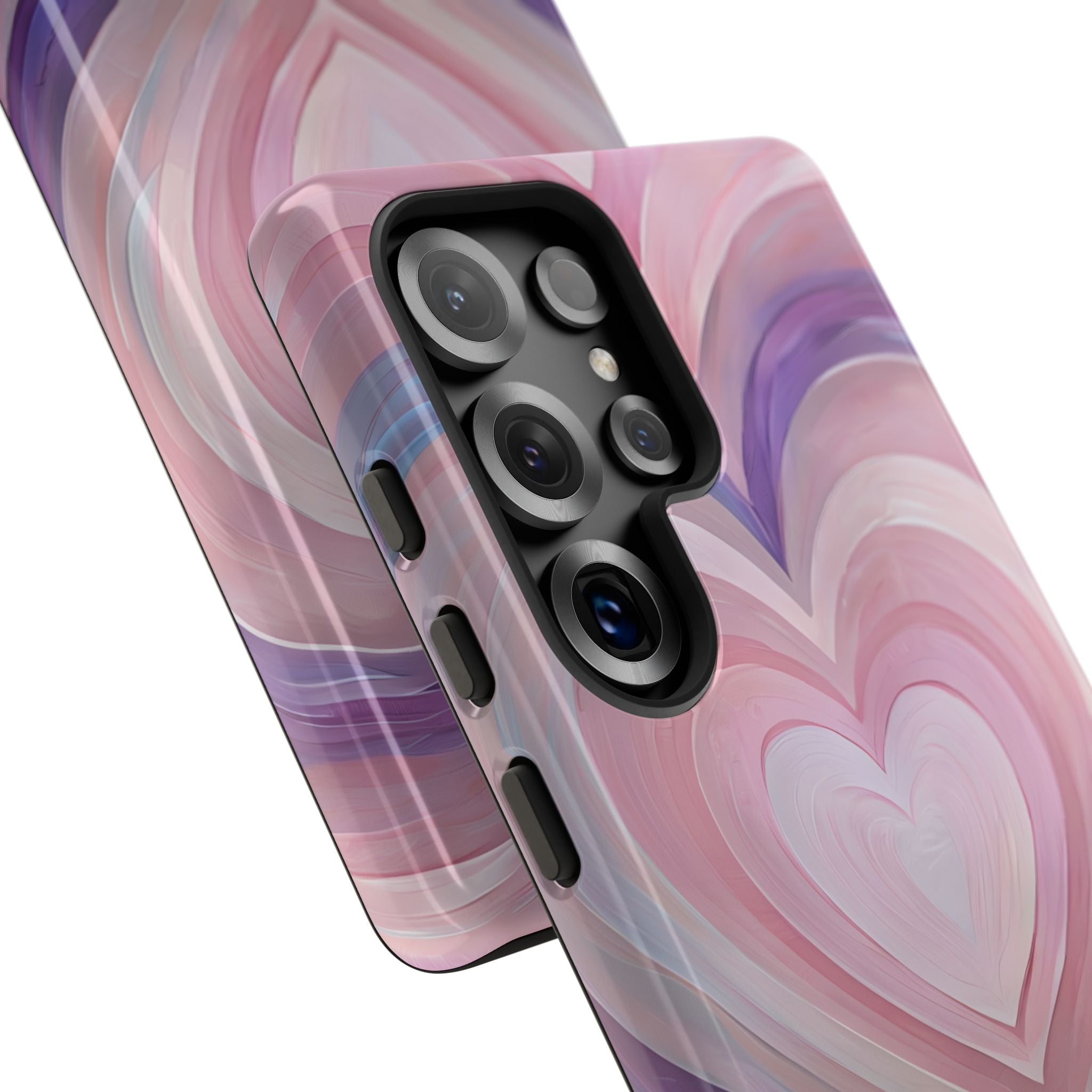 Lavender Pulse Hearts · Tough Mobilskal för Samsung