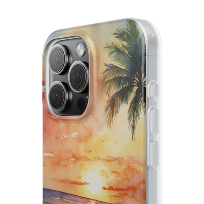 Sunset Palm iPhone 15 Pro Max Case - Soft