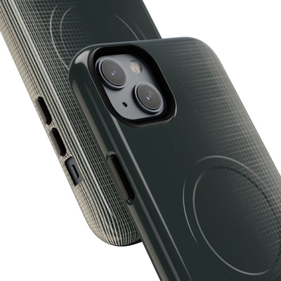 Grey Tough 2.0 Magsafe Phone Case for iPhone - Charcoal Tech Grid