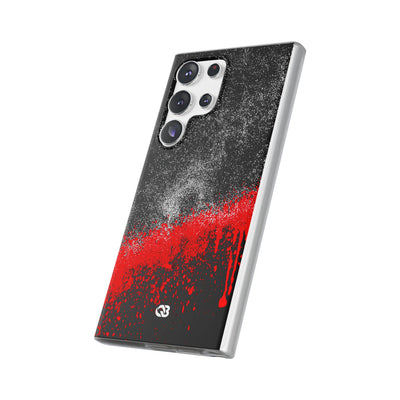 Crimson Noir Drip · Lite Phone Case for Samsung · Black