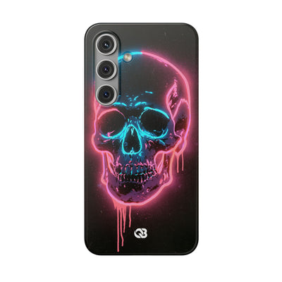 Neon Drip Skull · Lite Phone Case for Samsung · Black