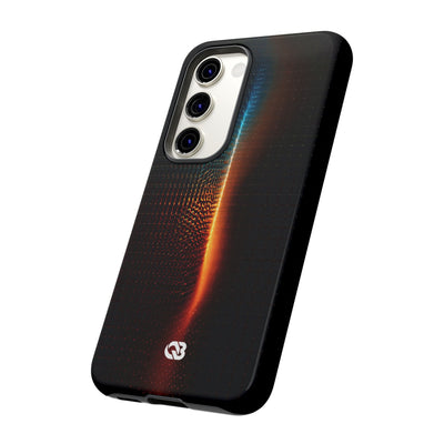 Luminous Refraction Grid · Tough Phone Case for Samsung · Black