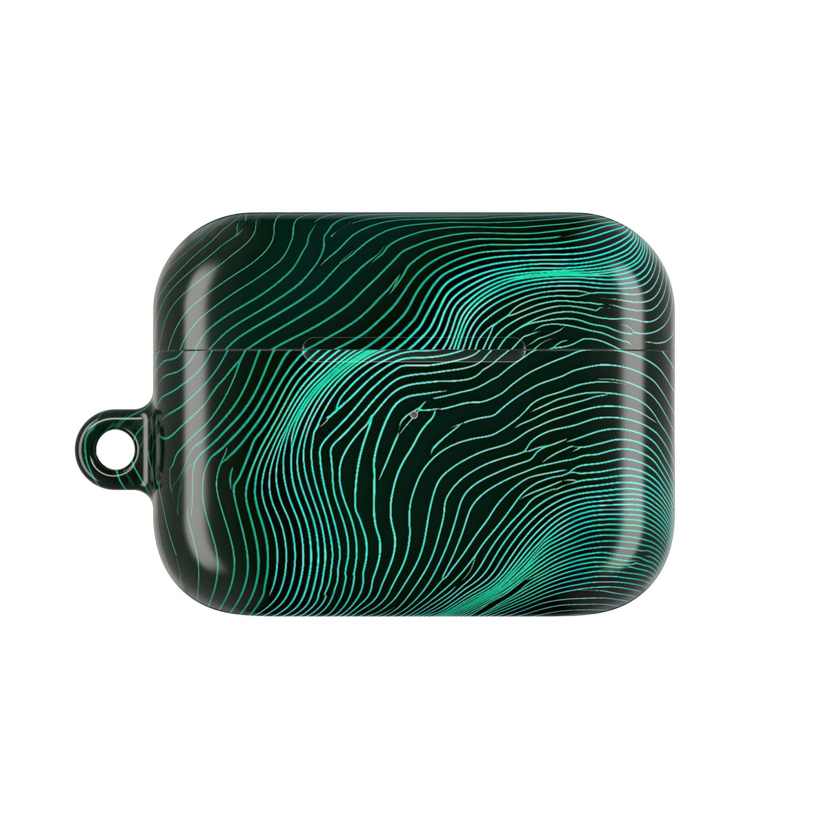 Emerald Topo Ridge · Hard Case for AirPods & AirPods Pro · Green