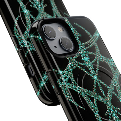 Teal Cyber Sigil · Tough 2.0 Magnetic Phone Case for iPhone · Teal