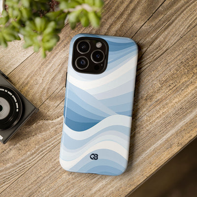Blue Tough Phone Case for iPhone - Glacial Indigo Flow