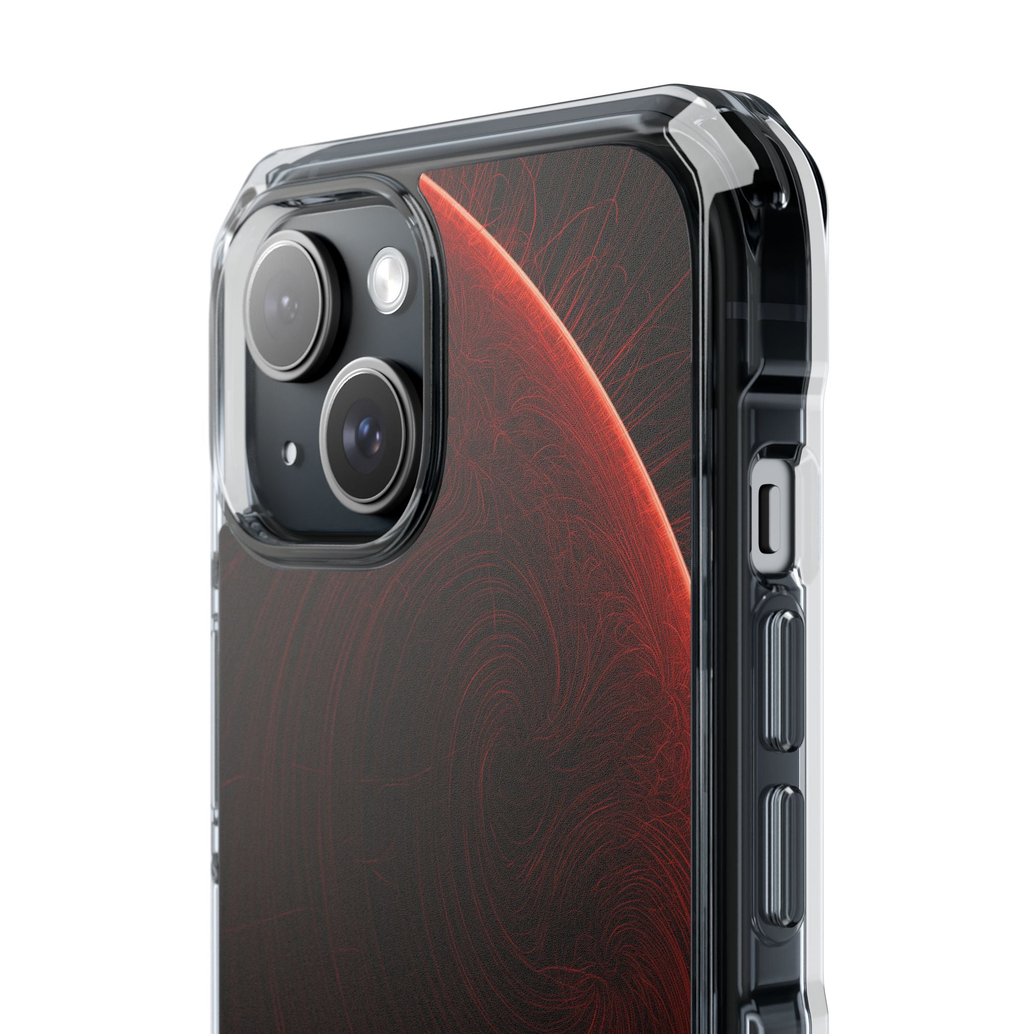 Red Impact MagSafe Phone Case for iPhone - Crimson Flare Flux