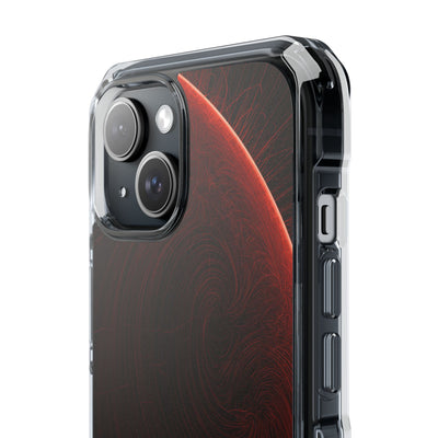 Red Impact MagSafe Phone Case for iPhone - Crimson Flare Flux