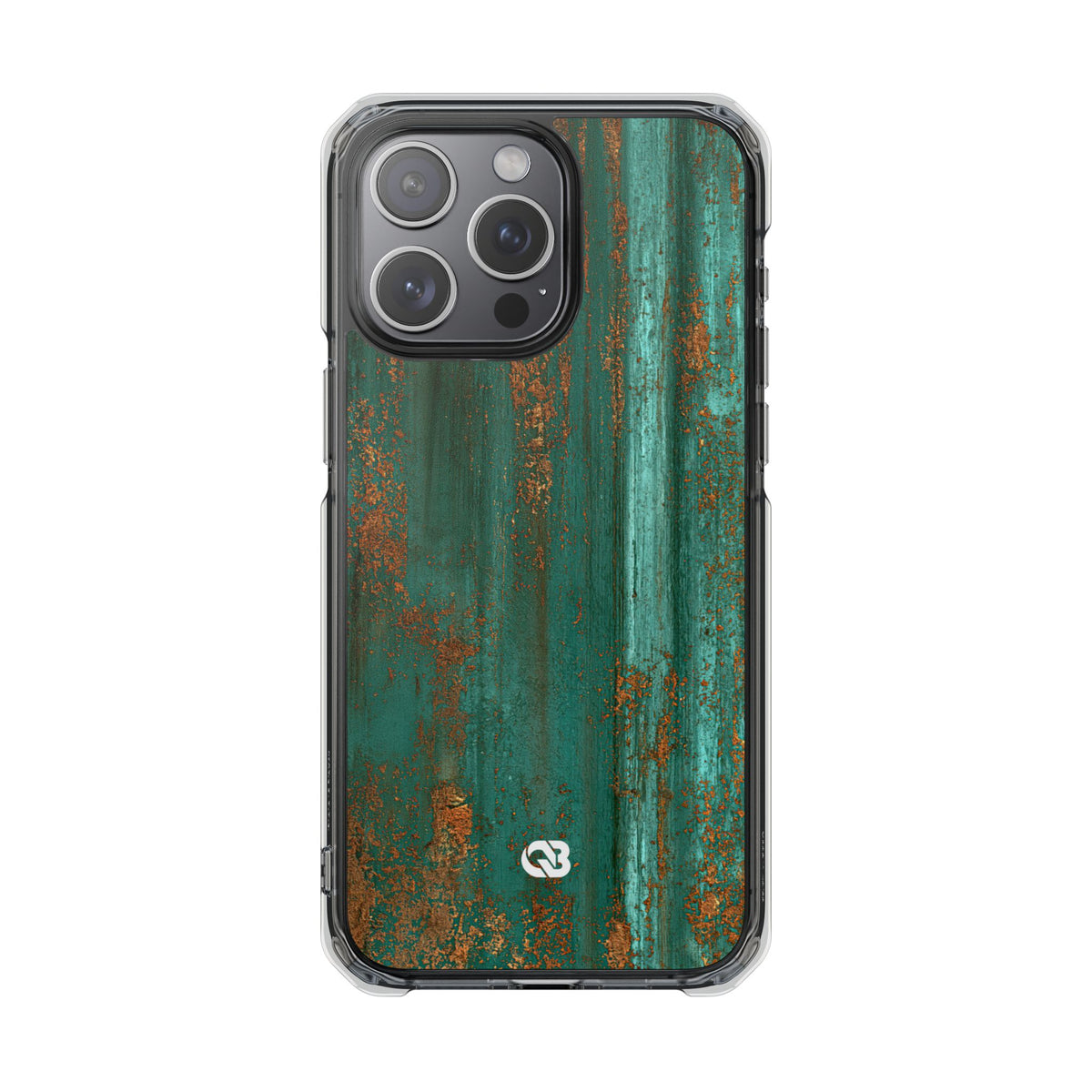 Oxidized Verdigris · Clear Impact Magnetic Phone Case for iPhone ·  Teal