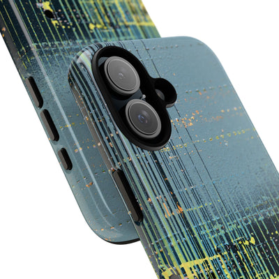 Acid Raster Circuit · Tough Phone Case for iPhone · Teal