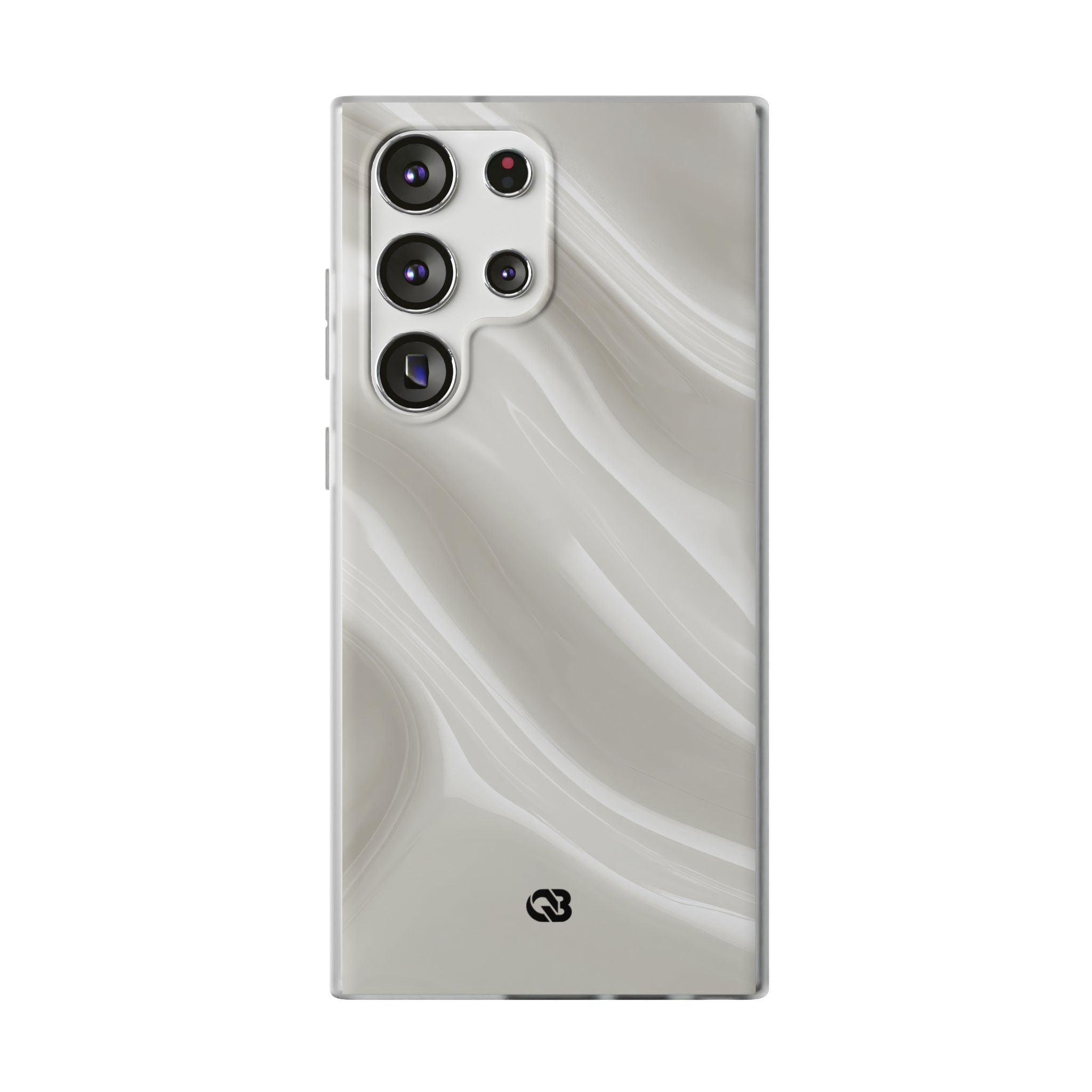 White Lite Phone Case for Samsung - Polished Ivory Wave