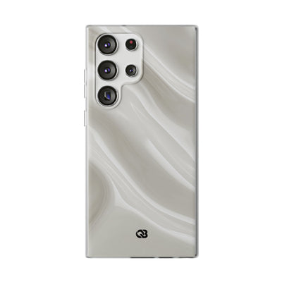 White Lite Phone Case for Samsung - Polished Ivory Wave