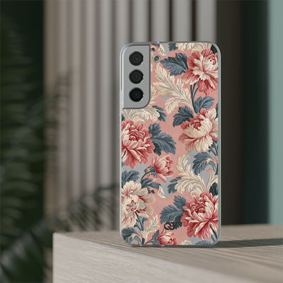 Blush Peony Jacquard · Lite Phone Case for Samsung · Pink