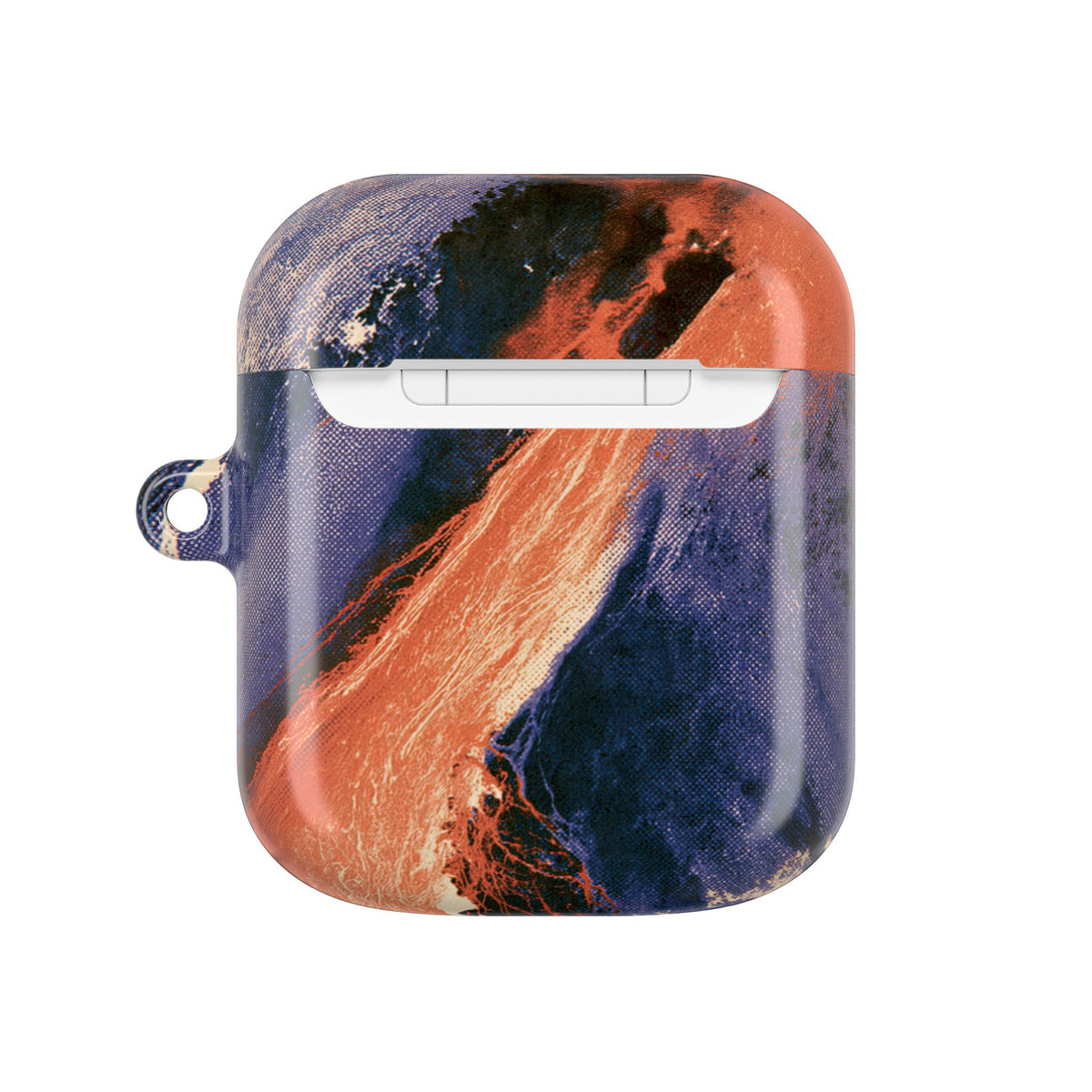 Solar Aura Drift · Hard Case for AirPods & AirPods Pro · Orange