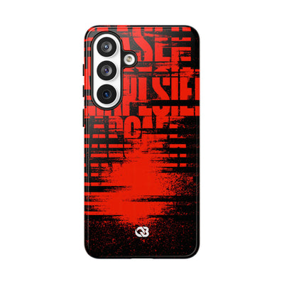 Crimson Redaction · Tough Phone Case for Samsung · Black