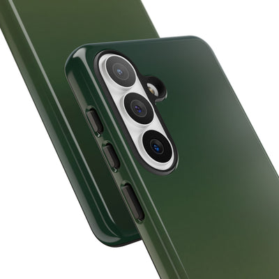 Green Tough Phone Case for Samsung - Shadow Moss Grain