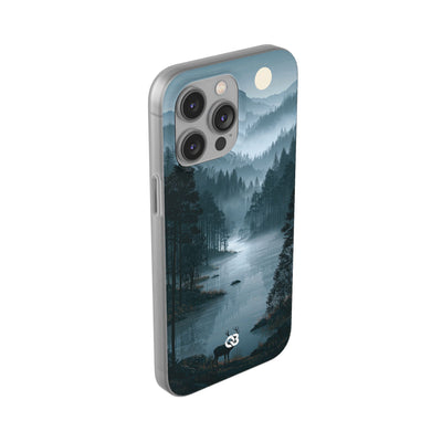 Silent Nordic Fjord · Lite Phone Case for iPhone ·  Blue