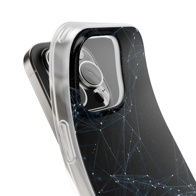 Black Lite Phone Case for iPhone - Arctic Neural Mesh