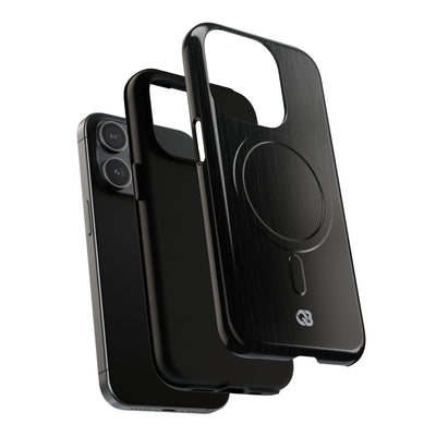 Obsidian Brushed Steel · Tough 2.0 Magnetic Phone Case for iPhone · Black