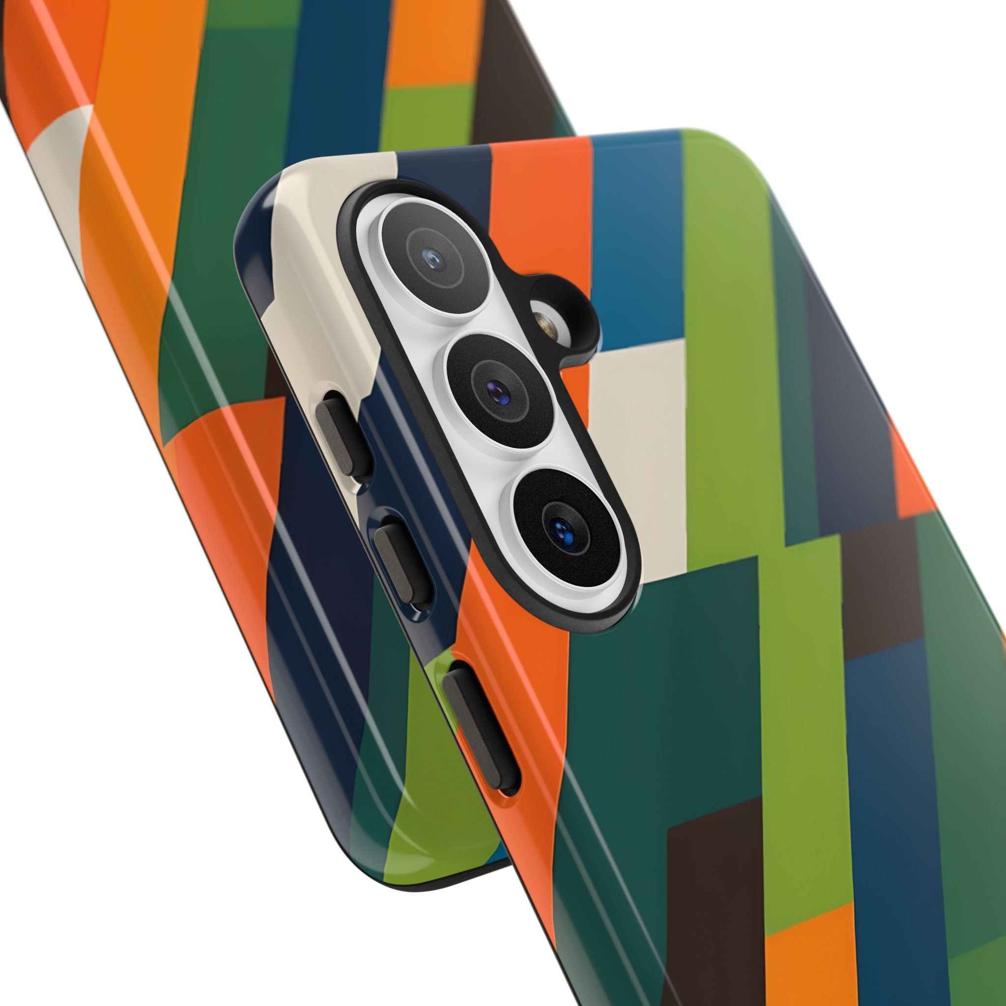 Angled Retro Mosaic · Tough Handyhülle für Samsung