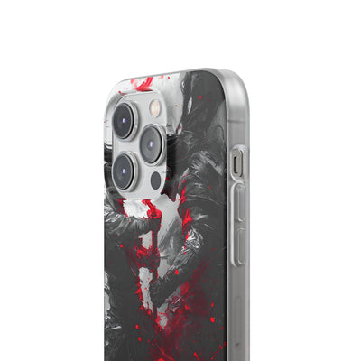 Shattered Crimson Duel · Soft Capa para iPhone