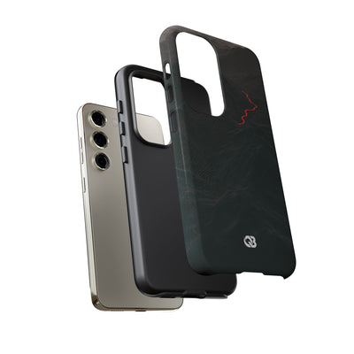 Crimson Ridge Pass · Tough Phone Case for Samsung · Black