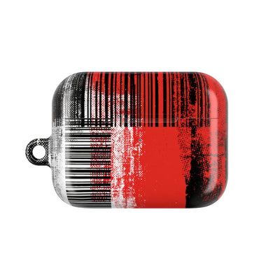 Distorted Barcode · Hard Case for AirPods & AirPods Pro · Black