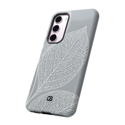 Grey Tough Phone Case for Samsung - Frosted Ash Veins