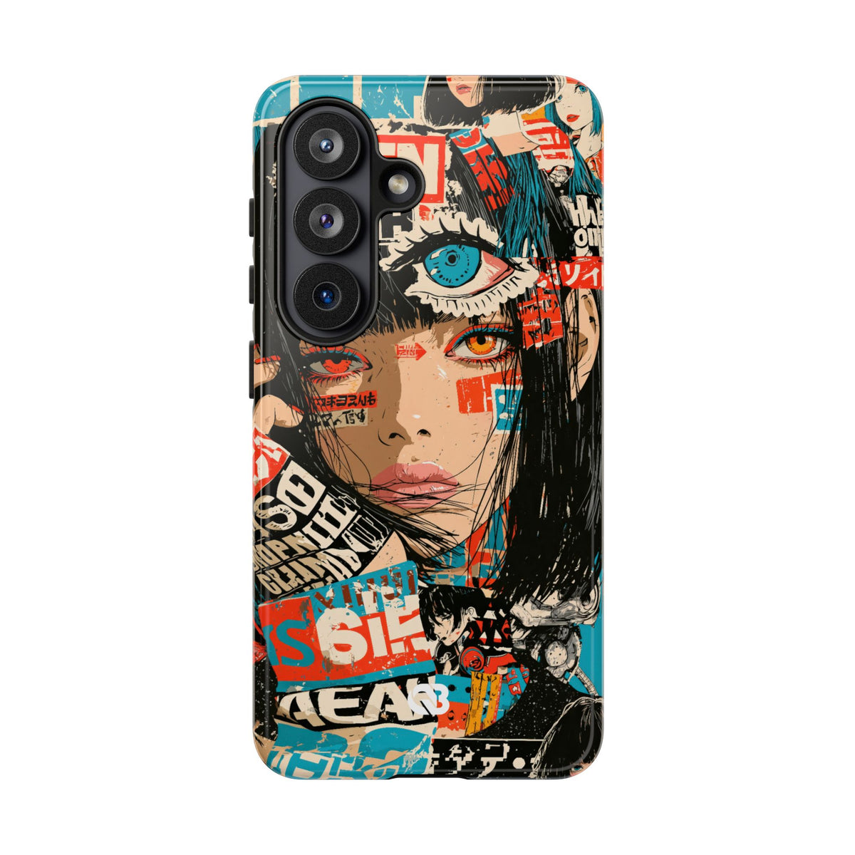 Shibuya Street Collage · Tough Phone Case for Samsung · Red