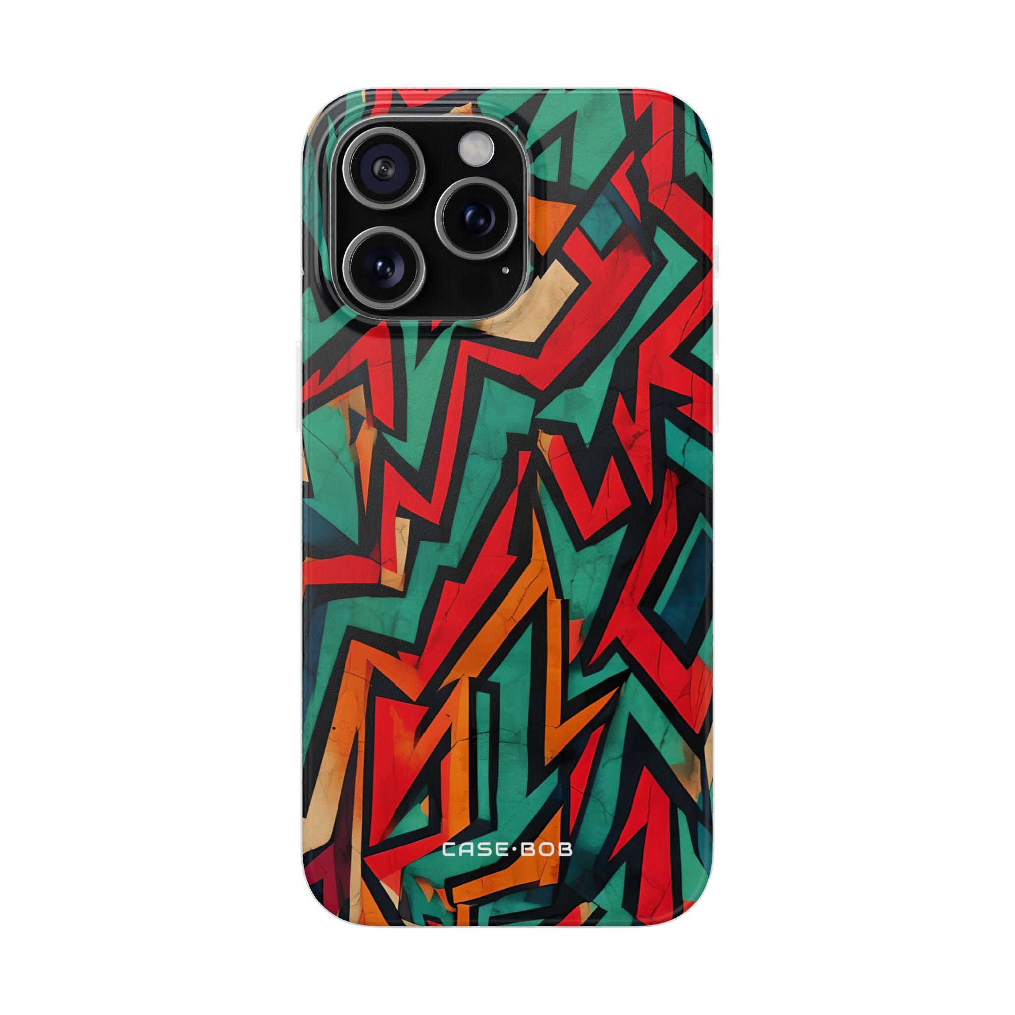 Crimson Zickzack iPhone 15 Pro Max Case - Soft