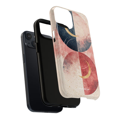 Gouden Halvemaan Cirkels iPhone 14 Case - Tough+