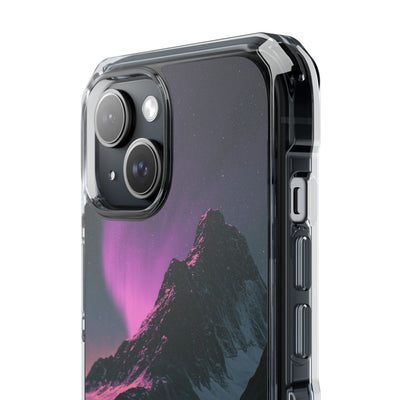 Arctic Aurora Summit · Clear Impact Magnetic Phone Case for iPhone · Black