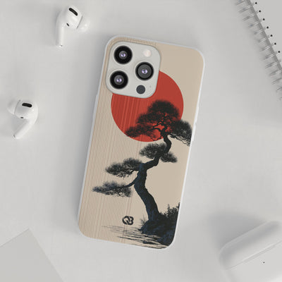 Crimson Sun Bonsai · Lite Phone Case for iPhone ·  Beige