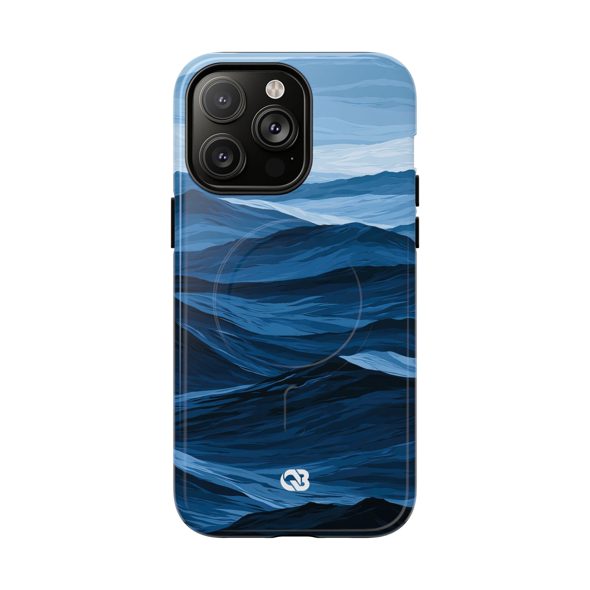 Blue Tough 2.0 Magsafe Phone Case for iPhone - Cobalt Ridge Tides