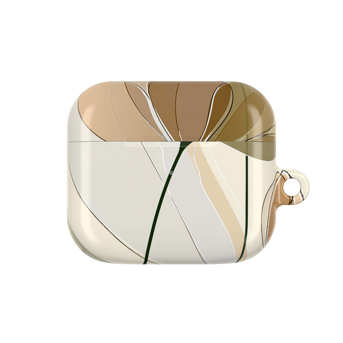Translucent Petal Contour · Hard Case for AirPods & AirPods Pro · Beige