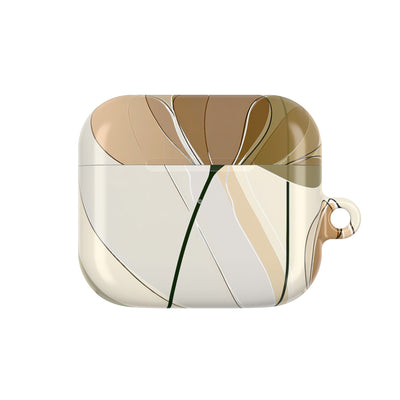 Translucent Petal Contour · Hard Case for AirPods & AirPods Pro · Beige