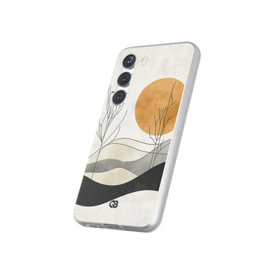 Burnt Horizon Lines · Soft Phone Case for Samsung