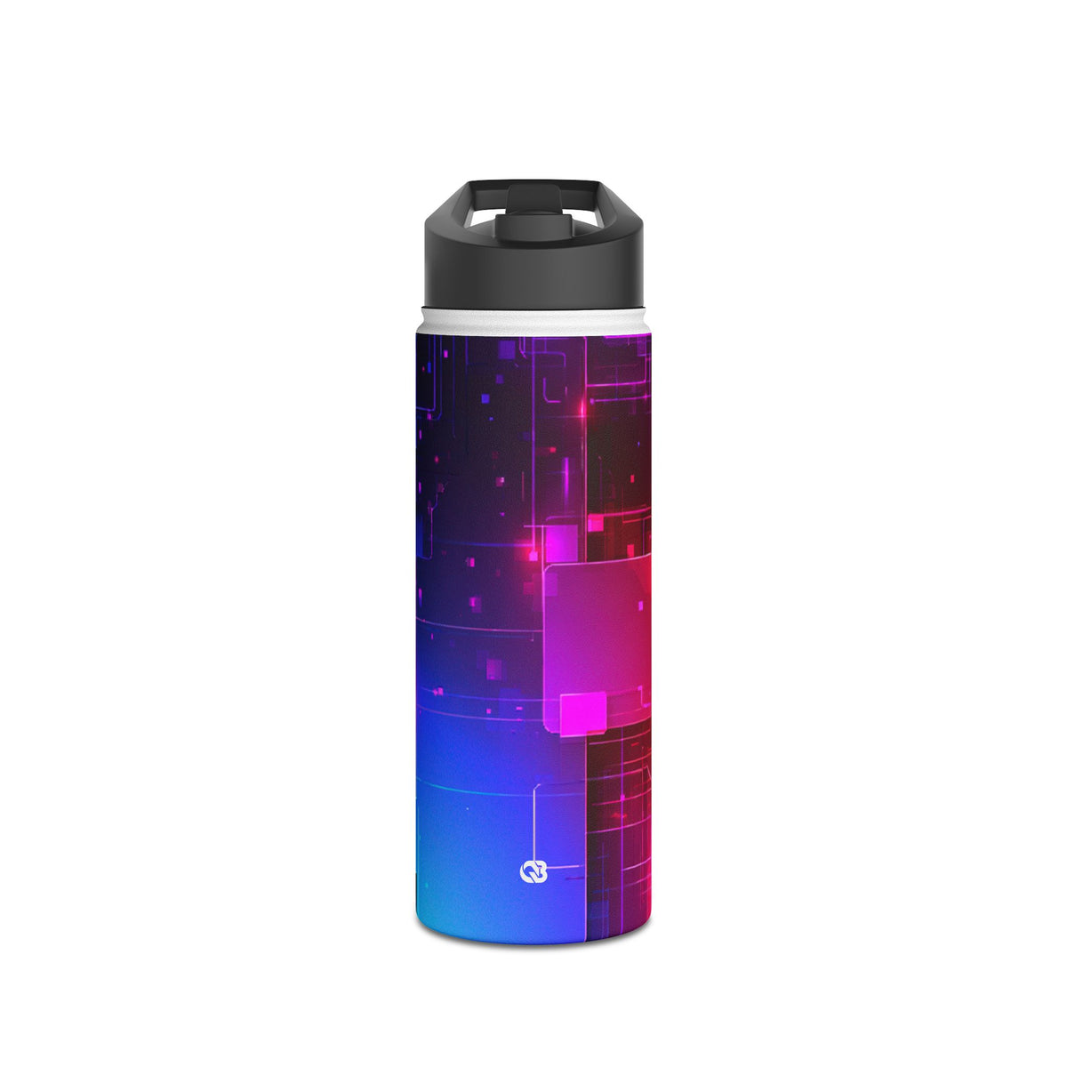 Spectral Circuit Grid · Insulated Water Bottle · Black