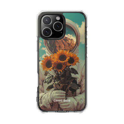 Sonnenblumen-Astronaut iPhone 16 Pro Max Case - Impact