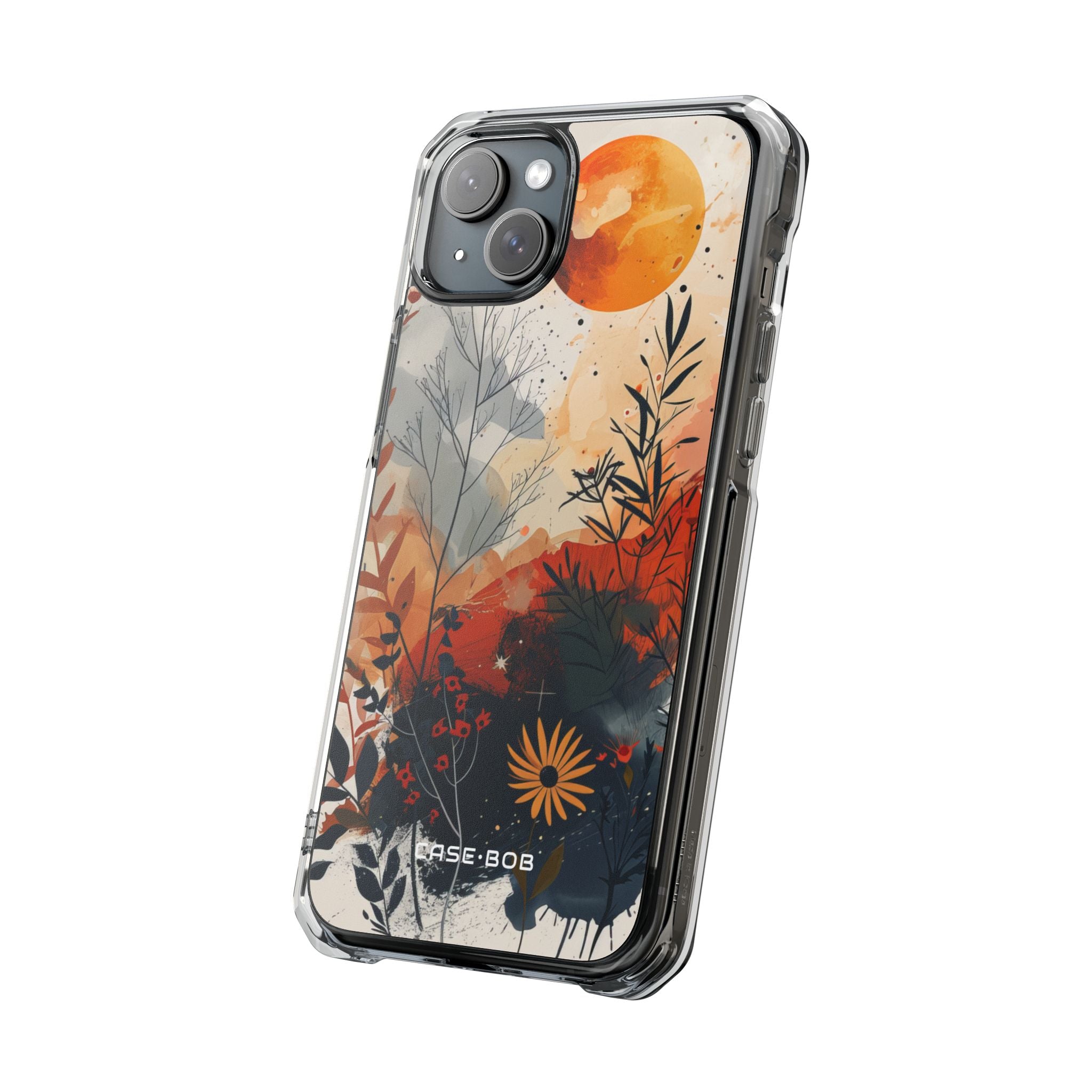 Orange Solstice iPhone 15 Plus Cover - Impact