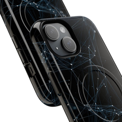 Black Tough 2.0 Magsafe Phone Case for iPhone - Arctic Neural Mesh