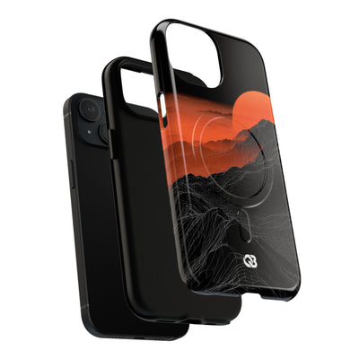 Solar Ridge Mesh · Tough 2.0 Magnetic Phone Case for iPhone · Black