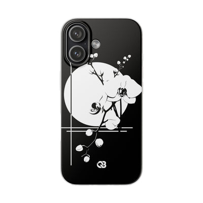 Black Lite Phone Case for iPhone - Lunar Orchid Grid