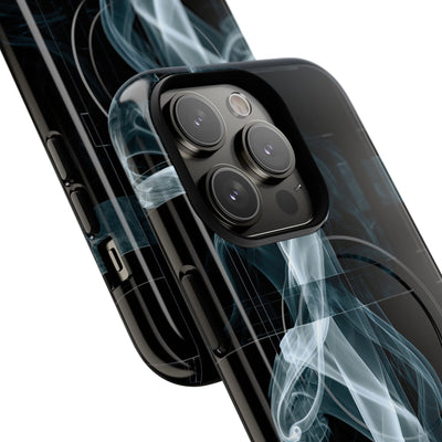 Black Tough 2.0 Magsafe Phone Case for iPhone - Arctic Vapor Grid