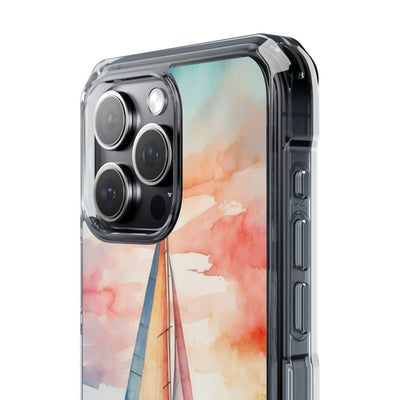 Crimson Horizon Sail · Impact Phone Case for iPhone · Magsafe