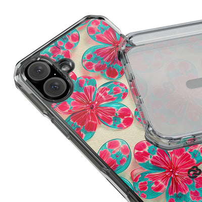 Lucite Jelly Bloom · Clear Impact Magnetic Phone Case for iPhone · Pink