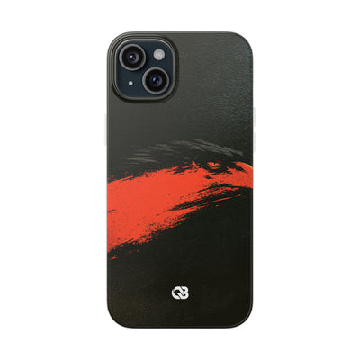 Crimson Raptor Noir · Lite Phone Case for iPhone ·  Black