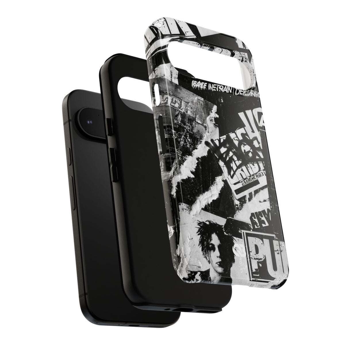 Underground Punk Collage · Tough Phone Case for Pixel ·  Black