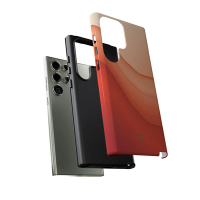 Terracotta Flow · Tough Phone Case for Samsung · Orange