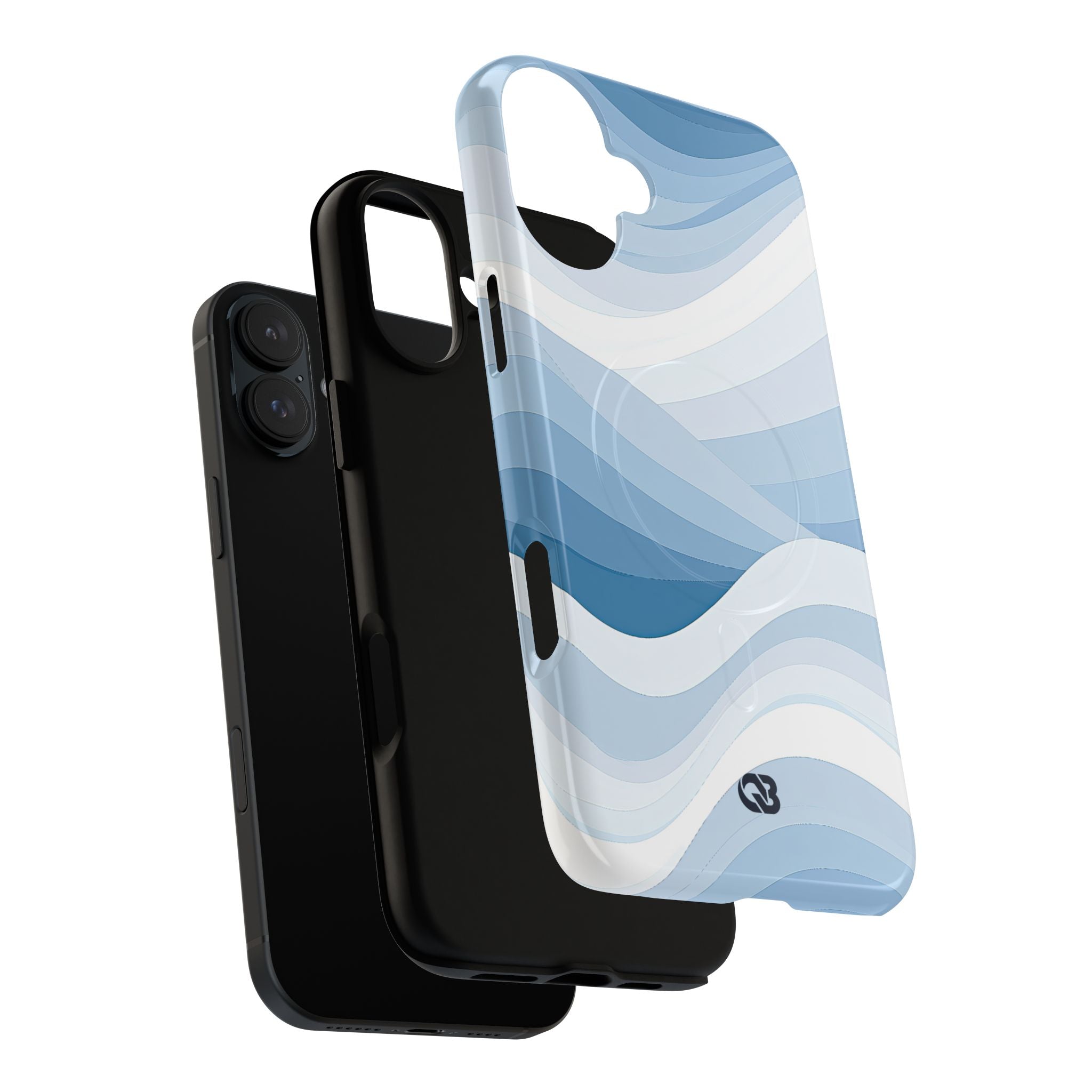 Blue Tough 2.0 Magsafe Phone Case for iPhone - Glacial Indigo Flow